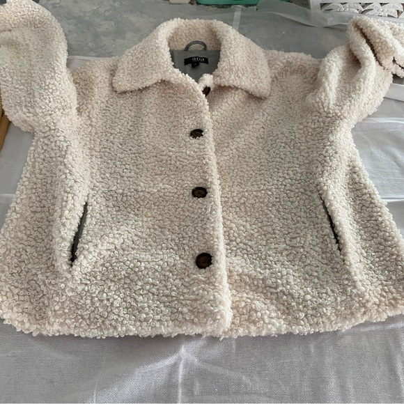 a.n.a coat Berber like in off white SZ M. NWOT - Picture 10 of 13
